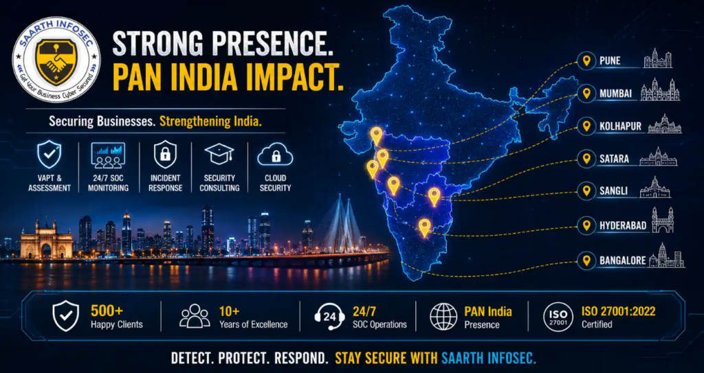 Saarth Infosec service coverage in Dadar West Mumbai and Pune